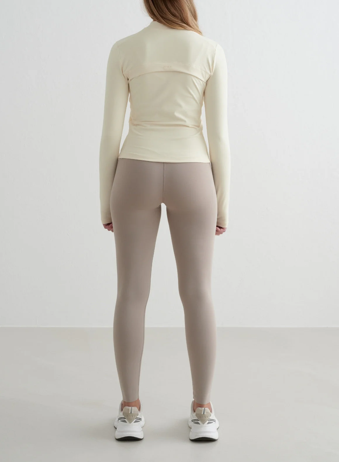 Almond White Sense Zip Jacket - Image 4