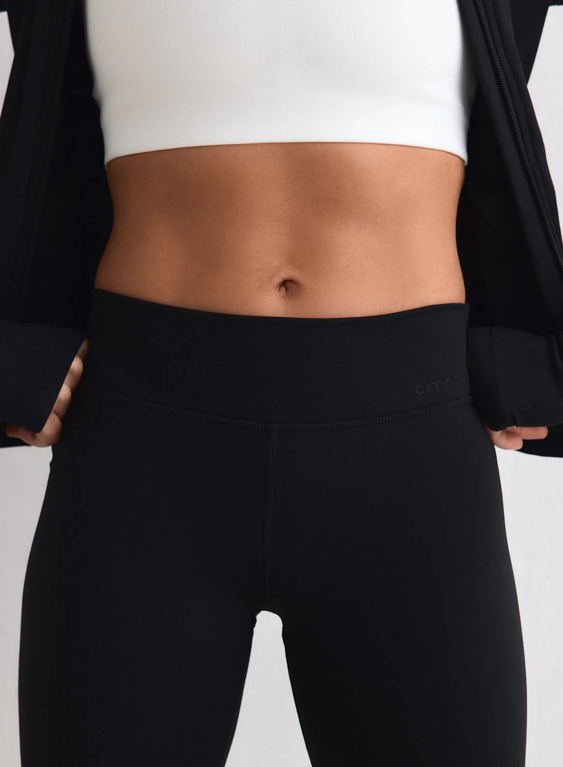 Black Sense Mid Waist Tights - Image 2
