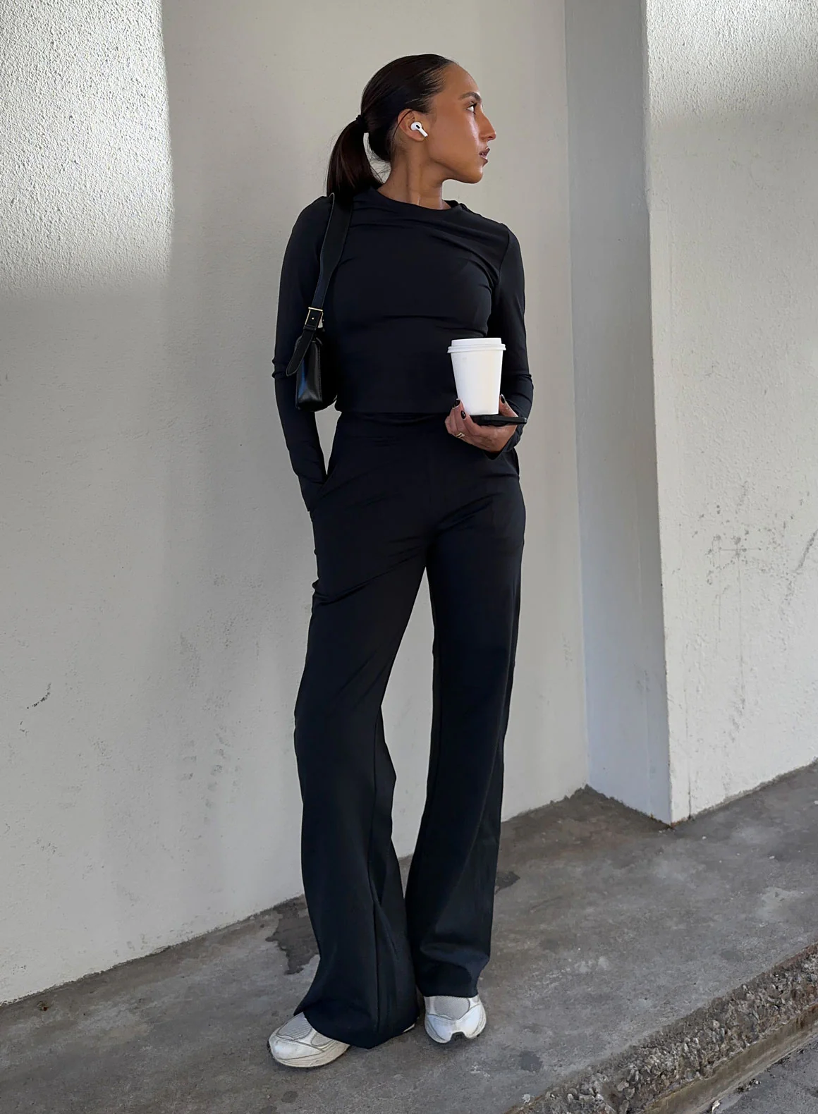 Black Sense Wide Pants - Image 102