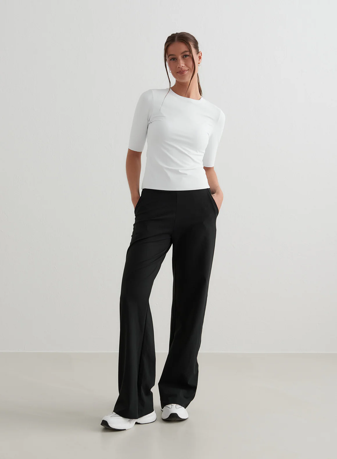 Black Sense Wide Pants - Image 121