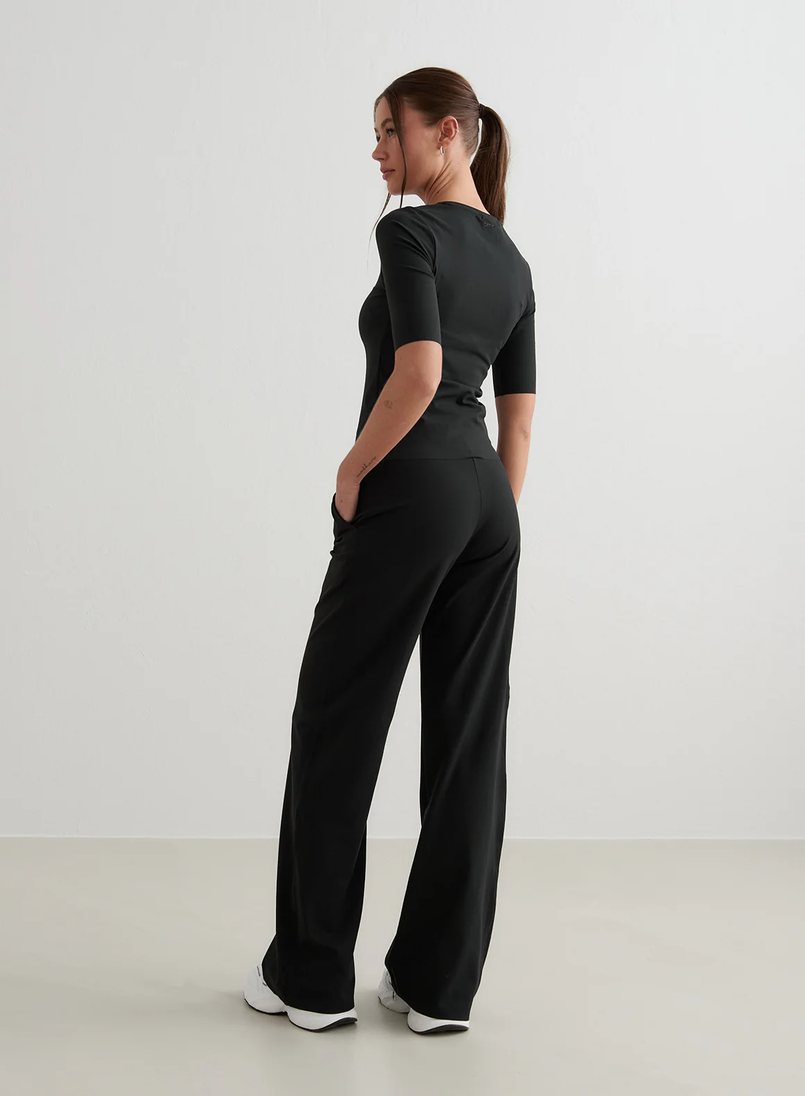 Black Sense Wide Pants - Image 129