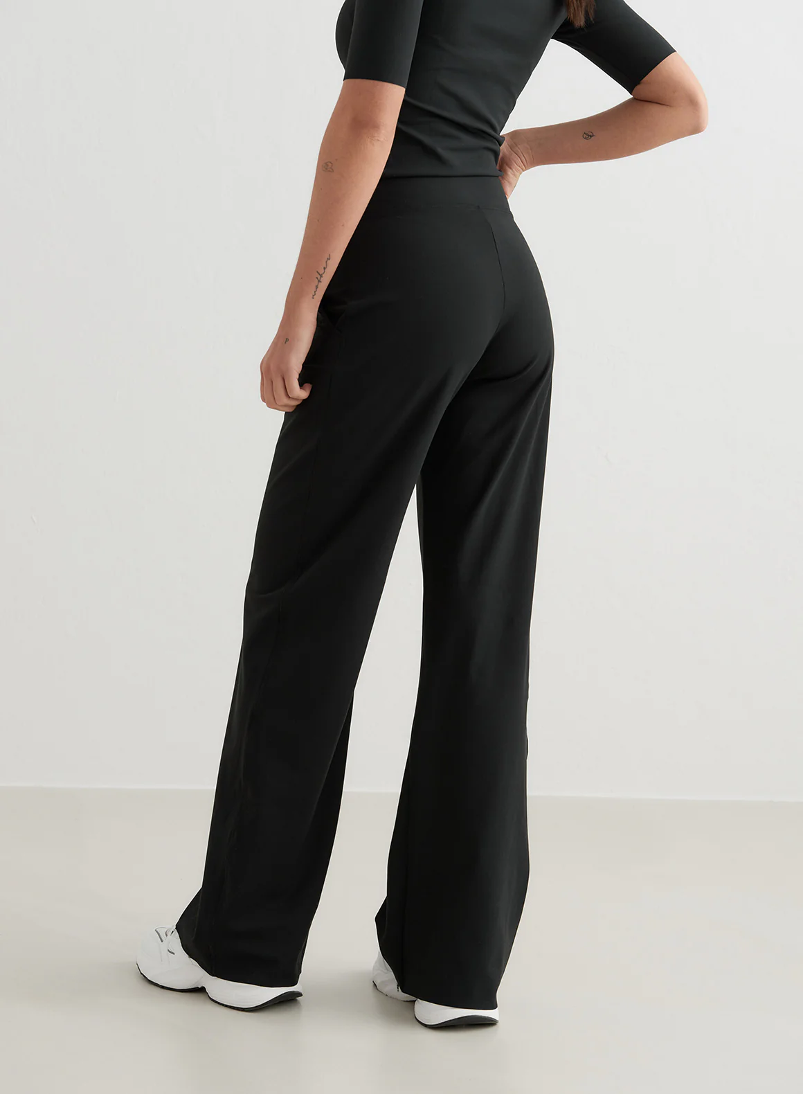 Black Sense Wide Pants - Image 61