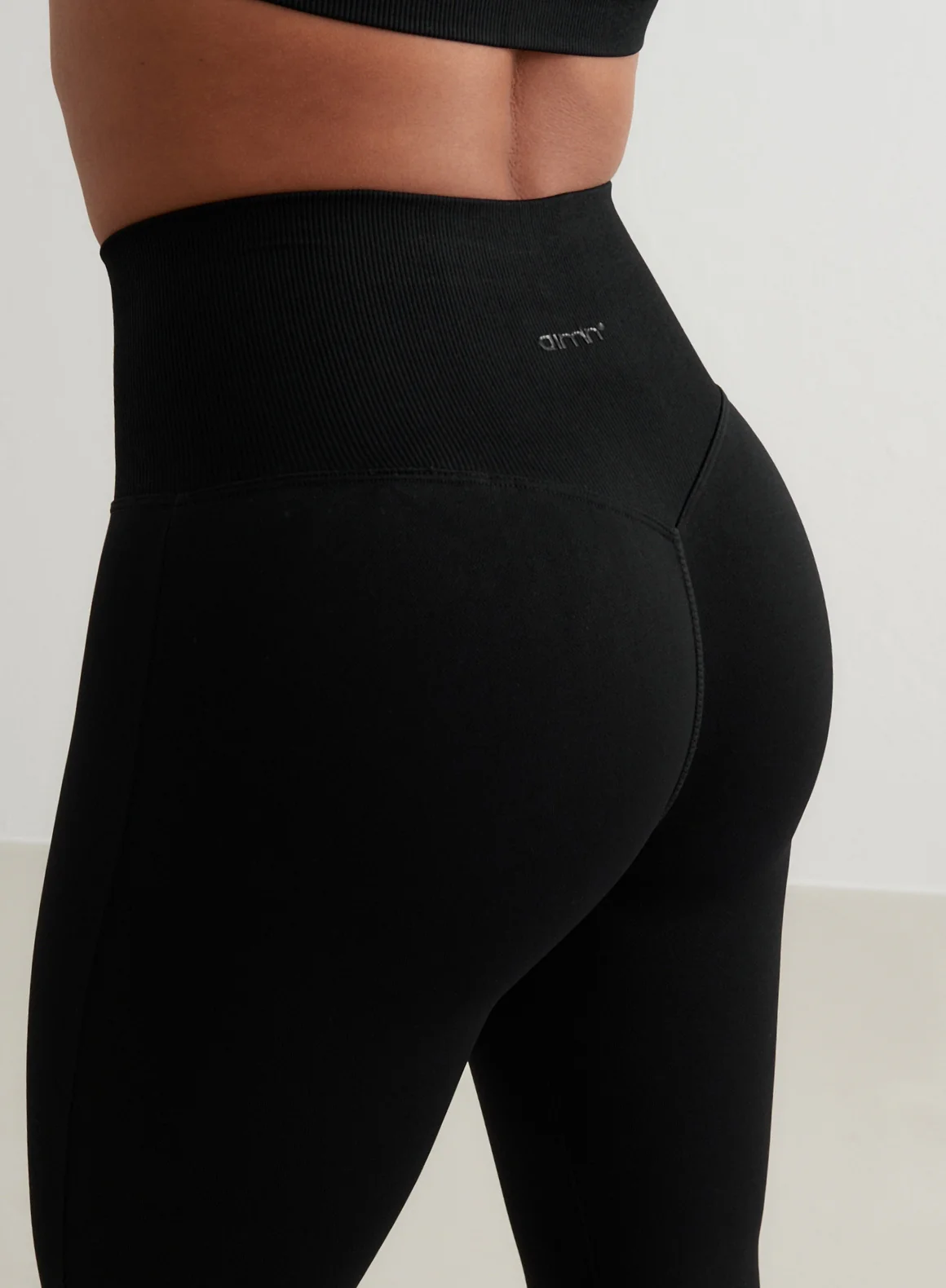 Black Shape Seamless Flare Tights - Image 157