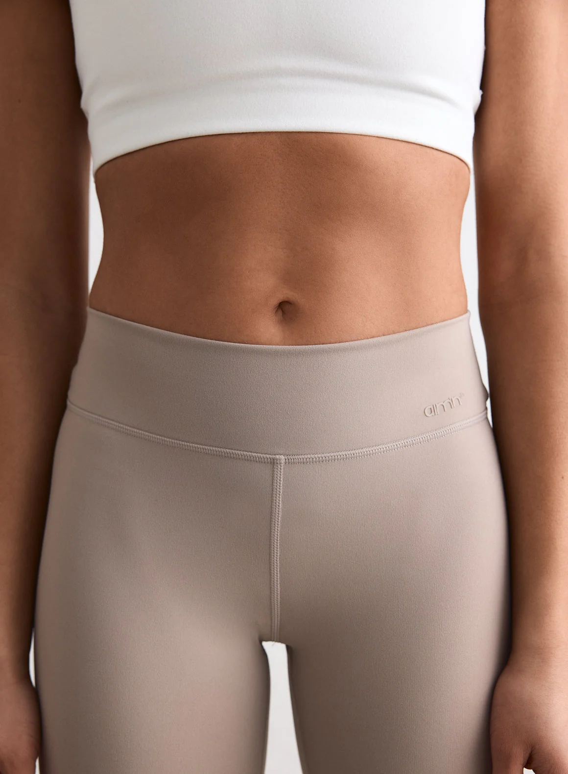 Dark Clay Sense Mid Waist Flare Tights - Image 2