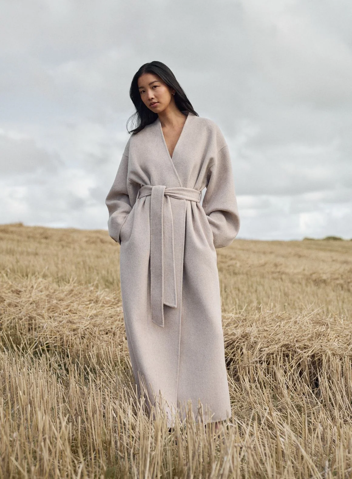 Dark Clay Wool Coat