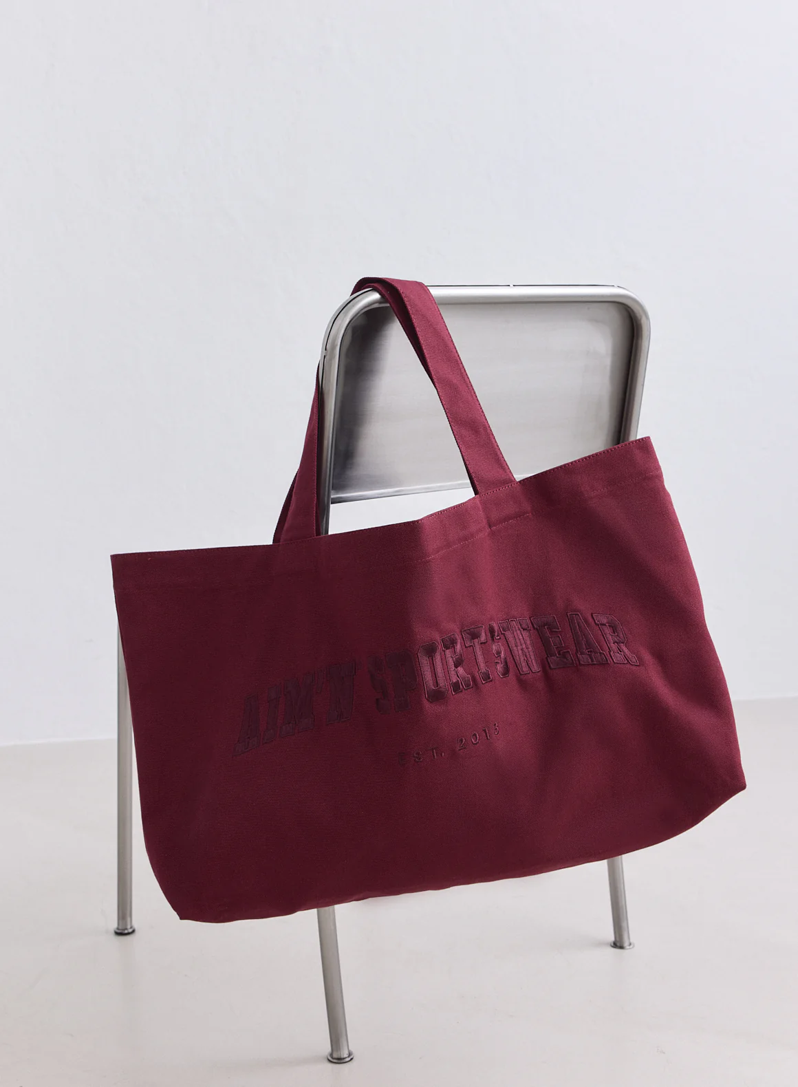 Merlot Varsity Tote Bag